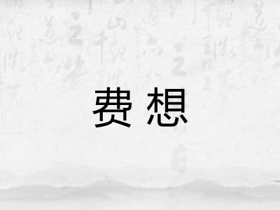 费想 费想