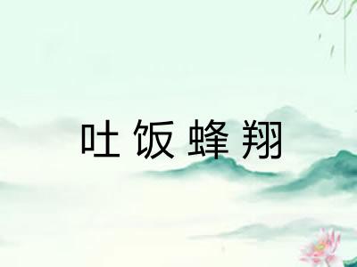 吐饭蜂翔 吐饭蜂翔