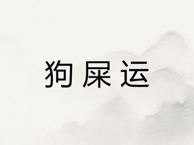 狗屎运