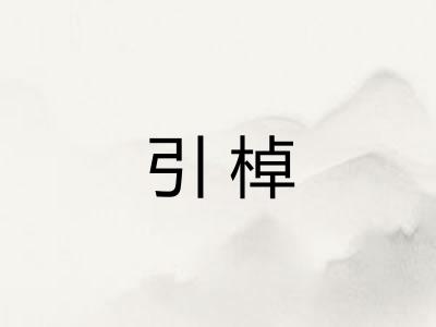 引棹