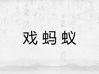 戏蚂蚁 戏蚂蚁