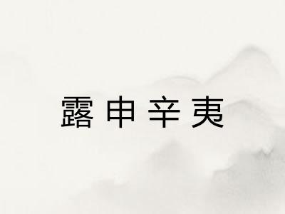 露申辛夷 露申辛夷