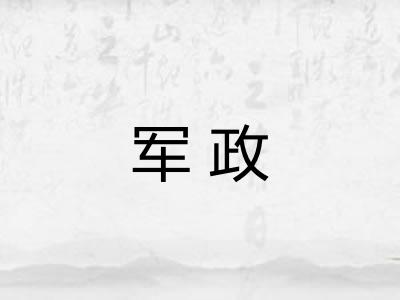 军政 军政