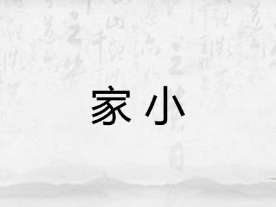 家小