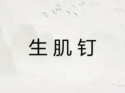 生肌钉