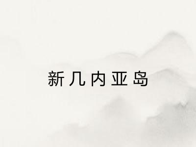 新几内亚岛 新几内亚岛