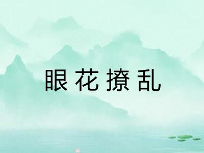 眼花撩乱 眼花撩乱