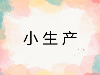 小生产