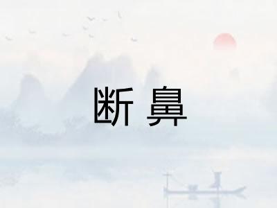 断鼻 断鼻