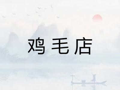 鸡毛店 鸡毛店