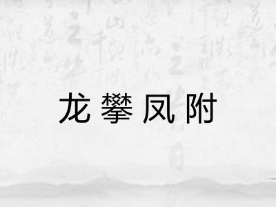龙攀凤附 龙攀凤附