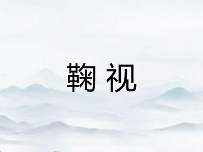 鞠视 鞠视