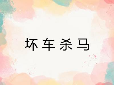 坏车杀马 坏车杀马