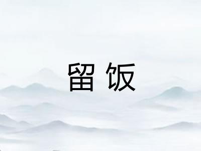留饭