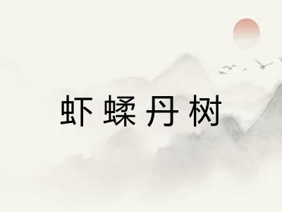 虾蝚丹树 虾蝚丹树