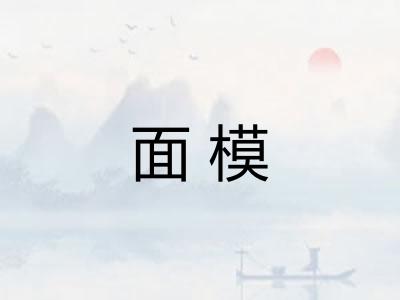 面模 面模