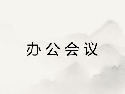 办公会议 办公会议