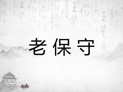 老保守 老保守
