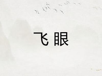 飞眼 飞眼
