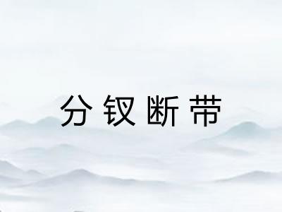分钗断带