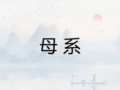 母系