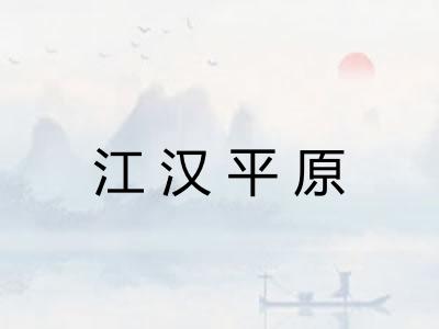 江汉平原 江汉平原