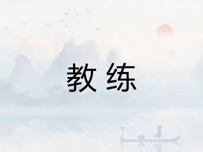 教练 教练