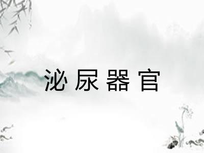 泌尿器官 泌尿器官