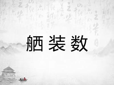 舾装数 舾装数