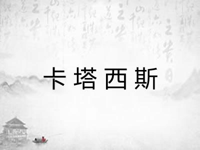 卡塔西斯 卡塔西斯