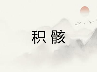 积骸
