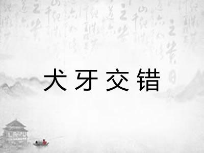 犬牙交错 犬牙交错