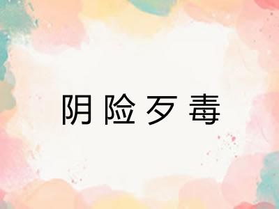 阴险歹毒 阴险歹毒