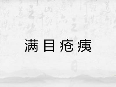 满目疮痍 满目疮痍