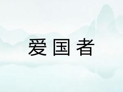 爱国者 爱国者