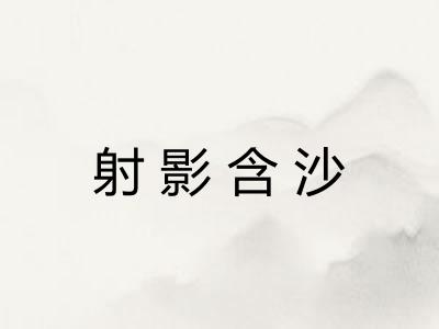 射影含沙 射影含沙