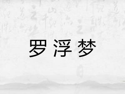 罗浮梦 罗浮梦