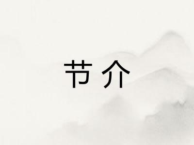 节介