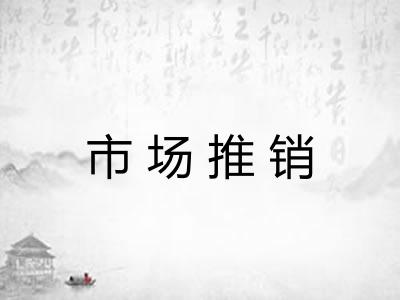 市场推销 市场推销