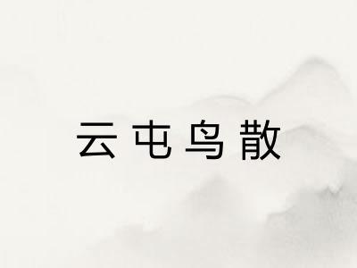 云屯鸟散 云屯鸟散