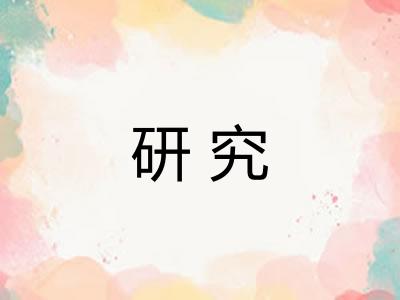 研究