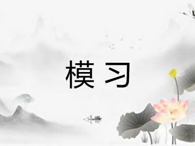 模习 模习