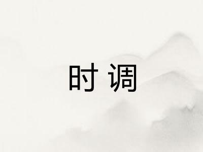 时调 时调