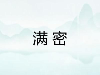 满密