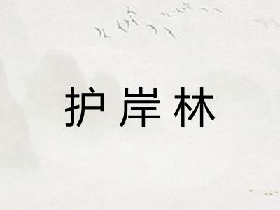 护岸林 护岸林