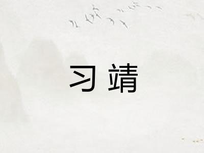 习靖 习靖