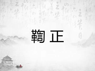鞫正 鞫正