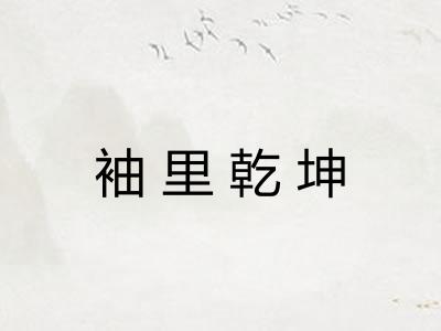 袖里乾坤 袖里乾坤