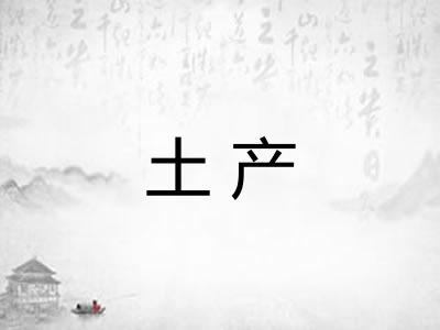 土产 土产