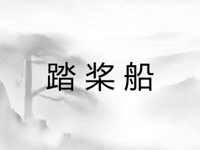 踏桨船